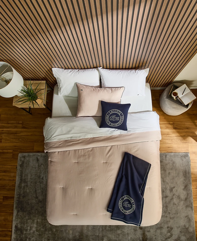 Lacoste Tiebreak Solid 2-Pc. Comforter Set, Twin