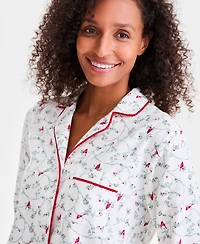 Charter Club Women's 2-Pc. Cotton Flannel Packaged Pajamas Set, Created for Macy's