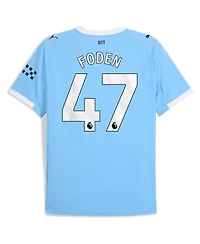 Puma Men's Phil Foden Sky Blue Manchester City 2025/26 Home Replica Player Jersey