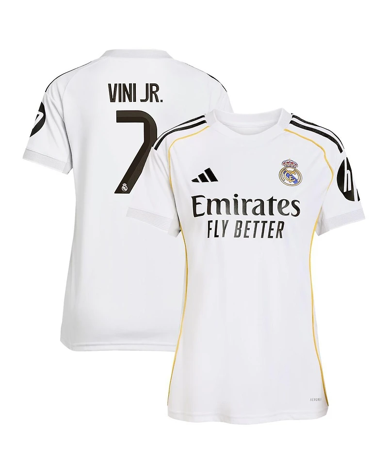 Adidas Women's Vini Jr. White Real Madrid 2025/26 Home Replica Jersey