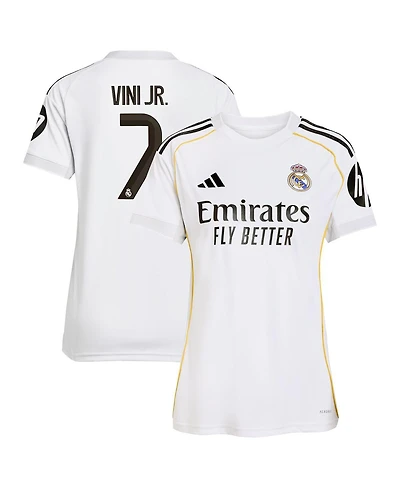 Adidas Women's Vini Jr. White Real Madrid 2025/26 Home Replica Jersey