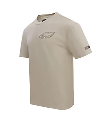 Pro Standard Men's Tan Philadelphia Eagles Drop Shoulder T-Shirt