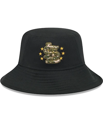 New Era Men's Black St. Louis Cardinals 2024 Armed Forces Day Bucket Hat