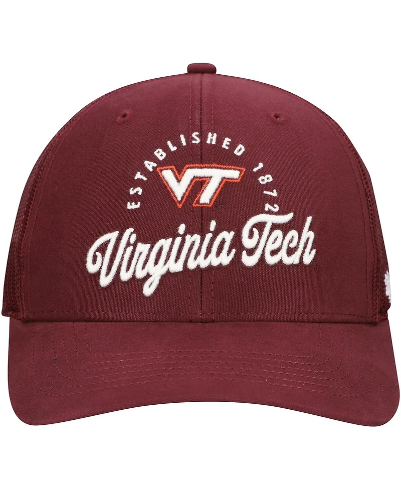 '47 Brand Men's Maroon Virginia Tech Hokies Pitstop Trucker Adjustable Hat