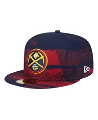 New Era Men's Navy Denver Nuggets Tip-Off 59FIFTY Fitted Hat