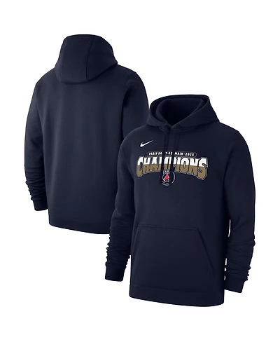 Nike Men's Navy Paris Saint-Germain 2025 Champions League Winners Club Pullover Hoodie