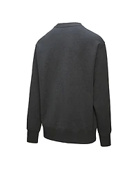 Mitchell & Ness Men's Heather Charcoal Pittsburgh Penguins Playoff Win Fleece Pullover Sweatshirt