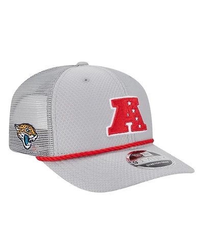 New Era Men's Gray Jacksonville Jaguars 2025 Pro Bowl 9SEVENTY Stretch-Snap Hat
