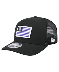 New Era Men's Black Colorado Rockies Flag 9SEVENTY Stretch-Snap Hat