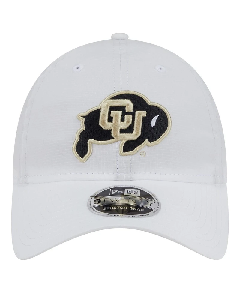 New Era Men's White Colorado Buffaloes Active Ripstop 9TWENTY Adjustable Hat