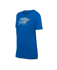 New Era Women's Blue Oklahoma City Thunder Glam Game Flower T-Shirt