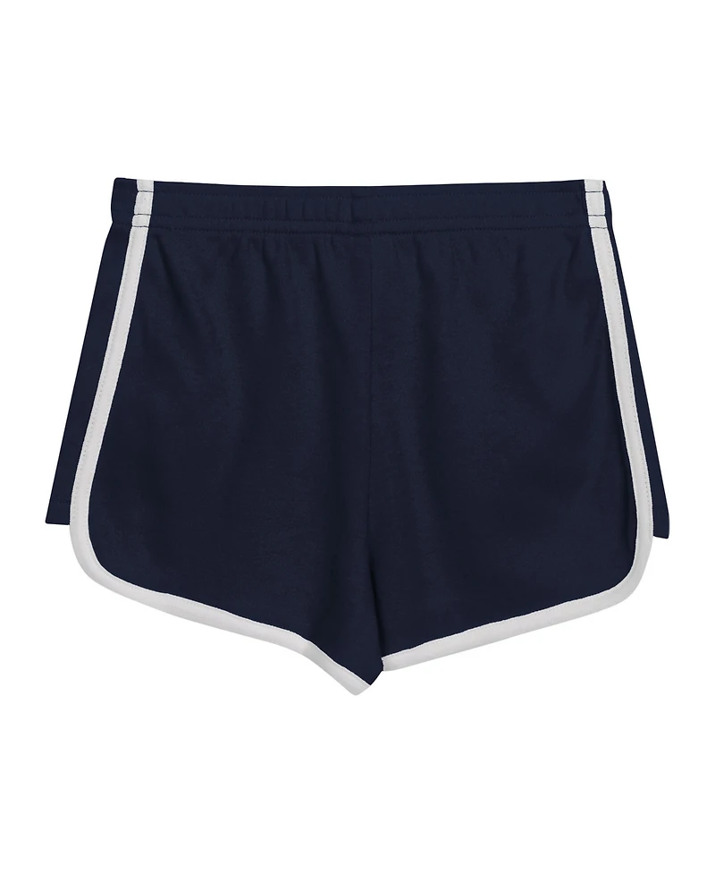 Outerstuff Preschool Girls 2-Piece Navy Atlanta Braves Double Run T-Shirt and Shorts Set
