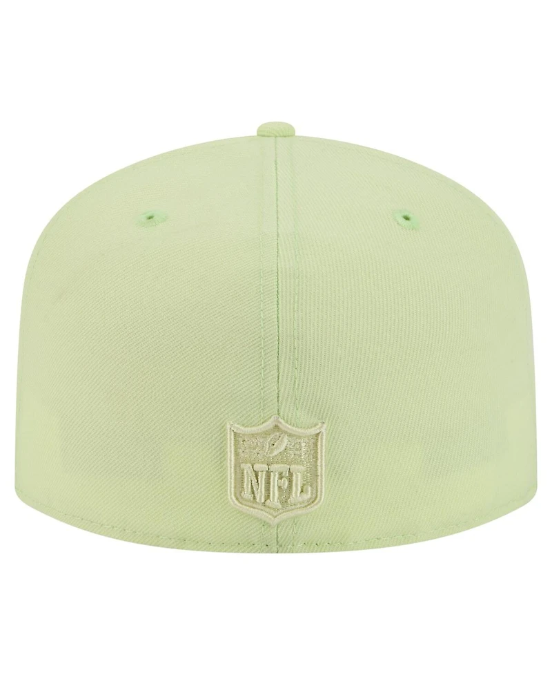 New Era Men's Light Green Las Vegas Raiders Color Pack A-Frame 59FIFTY Fitted Hat