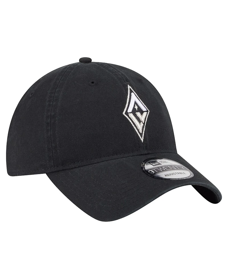 New Era Men's and Women's Black Las Vegas Aces Core Alt Logo 9TWENTY Adjustable Hat