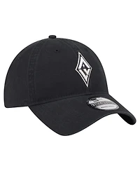 New Era Men's and Women's Black Las Vegas Aces Core Alt Logo 9TWENTY Adjustable Hat