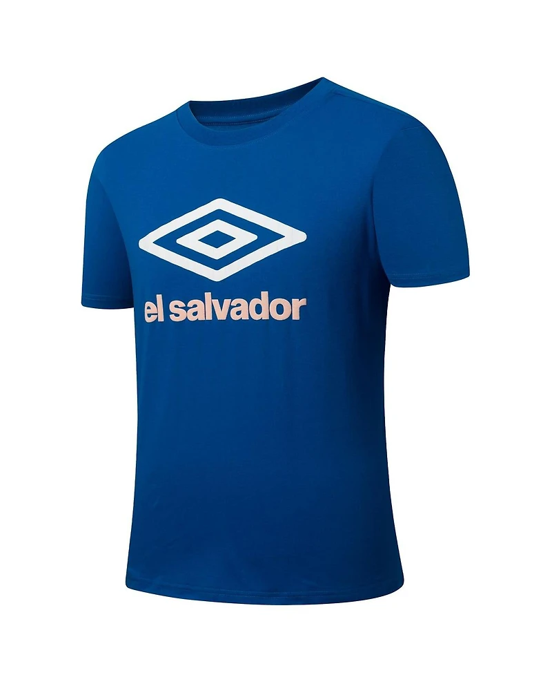 Umbro Men's Blue El Salvador National Team Graphic T-Shirt