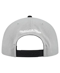 Mitchell & Ness Men's Gray Cincinnati Reds Cooperstown Collection Basic Flip Snapback Hat