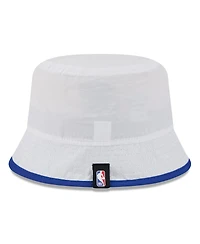 New Era Men's White/Royal Golden State Warriors 2025 Nba Draft Nylon Bucket Hat