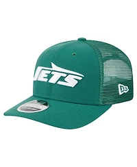 New Era Men's Green New York Jets Team Collection 9SEVENTY Stretch-Snap Adjustable Hat