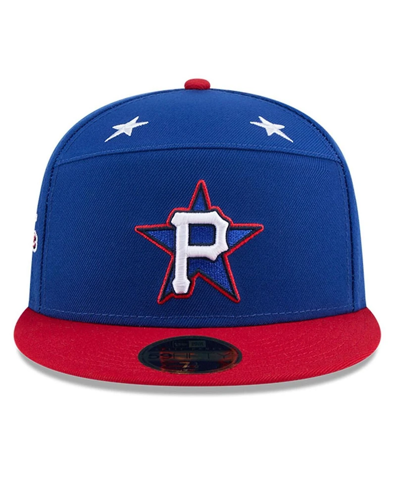 New Era Men's Blue/Red Pittsburgh Pirates 2025 Mlb All-Star Game Workout Side Patch 59FIFTY Fitted Hat