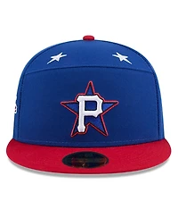 New Era Men's Blue/Red Pittsburgh Pirates 2025 Mlb All-Star Game Workout Side Patch 59FIFTY Fitted Hat