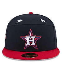 New Era Men's Navy/Red Houston Astros 2025 Mlb All-Star Game Workout Side Patch 59FIFTY Fitted Hat