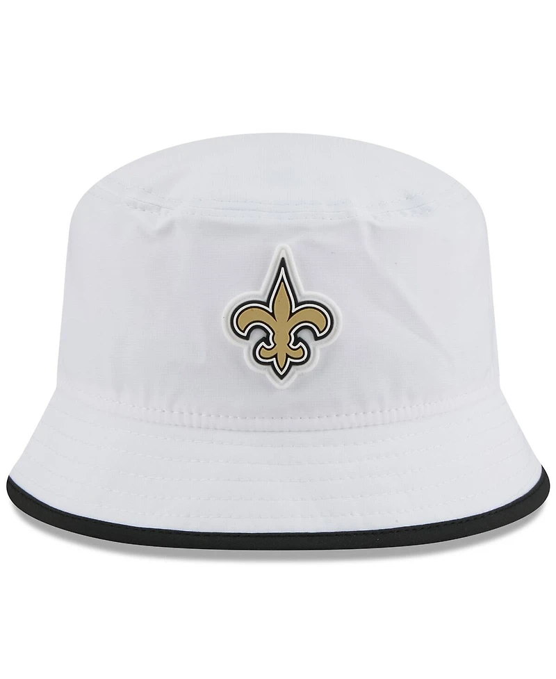 New Era Men's White New Orleans Saints 2025 Nfl Training Camp Stretch Bucket Hat