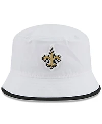 New Era Men's White New Orleans Saints 2025 Nfl Training Camp Stretch Bucket Hat