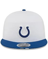 New Era Men's White/Royal Indianapolis Colts 2025 Nfl Training Camp Split Panel 9FIFTY Snapback Hat