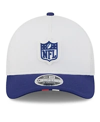New Era Men's White/Navy 2025 Nfl Training Camp A-Frame 9FORTY Adjustable Hat