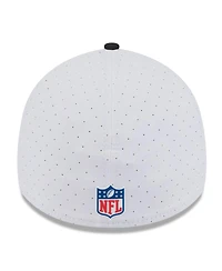 New Era Men's White/Black Jacksonville Jaguars 2025 Nfl Training Camp Throwback Logo 39THIRTY Flex Hat