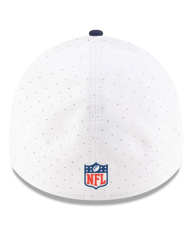 New Era Men's White/Navy Dallas Cowboys 2025 Nfl Training Camp 39THIRTY Flex Hat