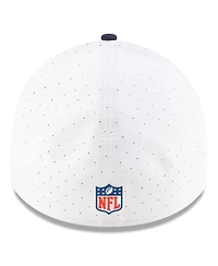 New Era Men's White/Navy Dallas Cowboys 2025 Nfl Training Camp 39THIRTY Flex Hat