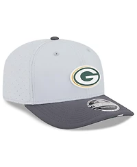 New Era Men's Gray/Graphite Green Bay Packers 2025 Nfl Training Camp 9SEVENTY Adjustable Hat