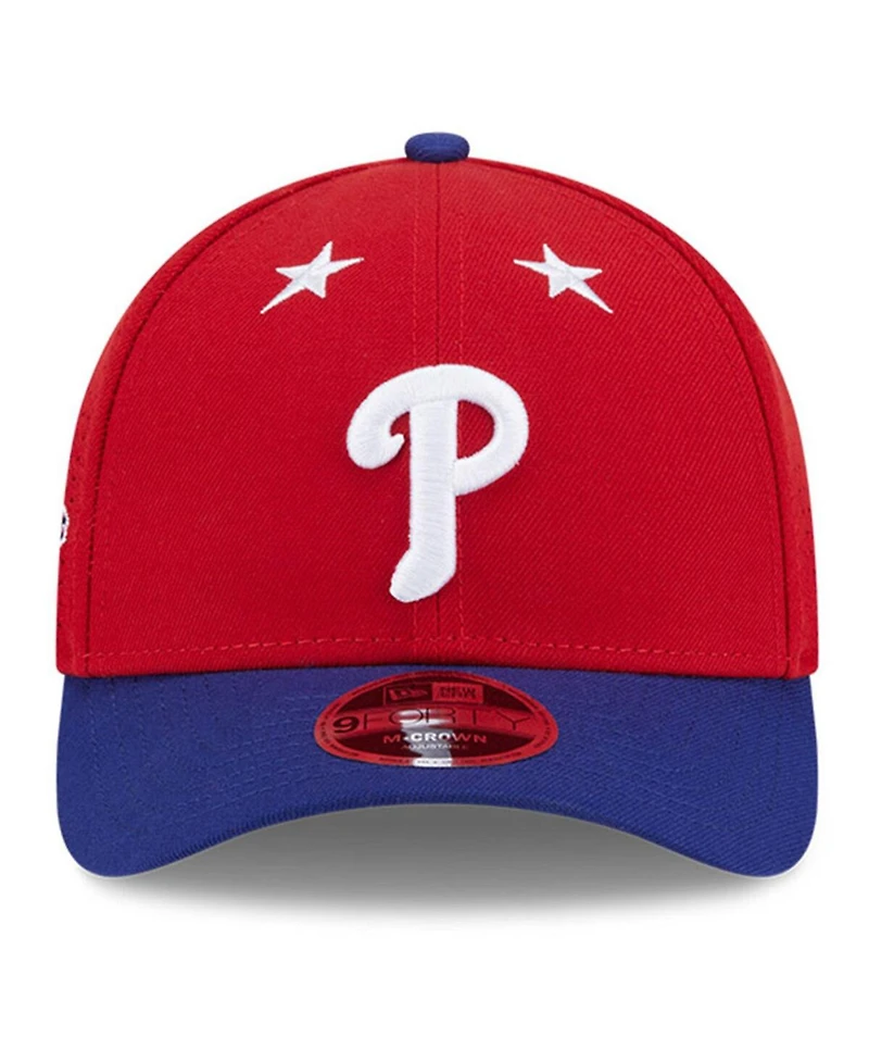 New Era Men's Red/Royal Philadelphia Phillies 2025 Mlb All-Star Game 9FORTY M-Crown Adjustable Hat