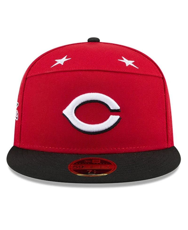 New Era Men's Red/Black Cincinnati Reds 2025 Mlb All-Star Game Side Patch 59FIFTY Fitted Hat
