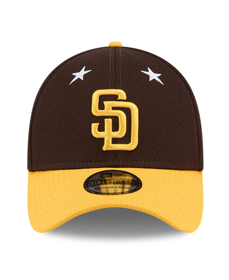 New Era Men's Brown/Gold San Diego Padres 2025 Mlb All-Star Game 39THIRTY Flex Hat