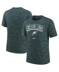 Nike Big Boys and Girls Midnight Green Philadelphia Eagles Sideline Velocity Performance T-Shirt