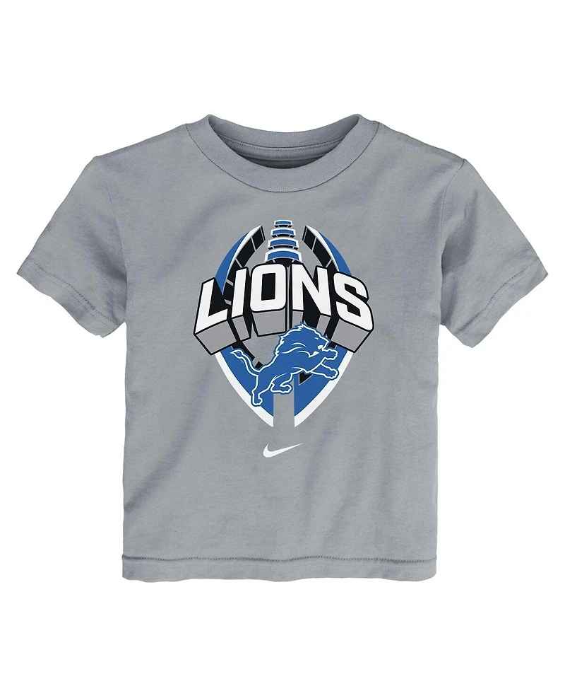 Nike Toddler Gray Detroit Lions Icon Legend T-Shirt