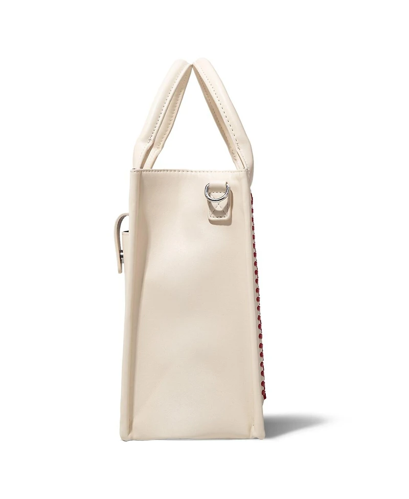 Montana West Atlanta Braves Whipstitch Crossbody Tote Handbag