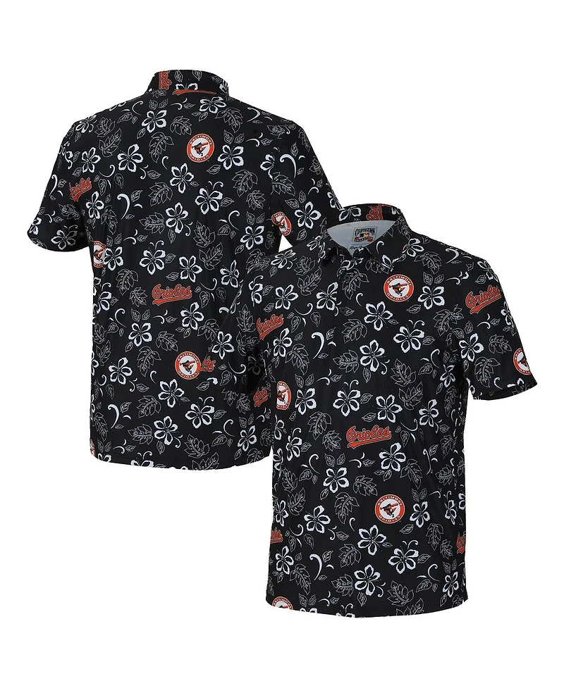 Reyn Spooner Men's Black Baltimore Orioles Cooperstown Collection Performance Polo Shirt