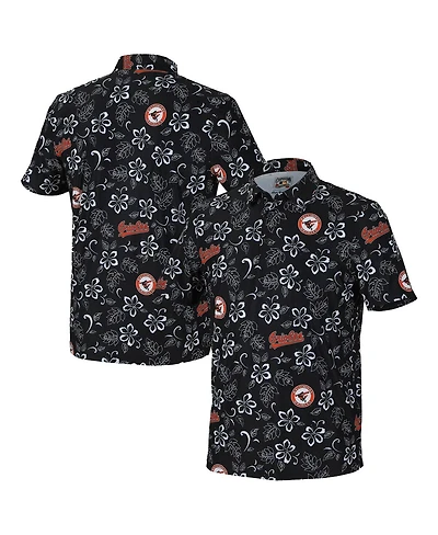 Reyn Spooner Men's Black Baltimore Orioles Cooperstown Collection Performance Polo Shirt