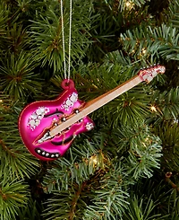 Holiday Lane Eclectic Charm Glass Guitar Ornament, Macy's Exclusive