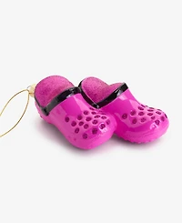 Holiday Lane Eclectic Charm Glass Slip-On Shoes Ornament, Macy's Exclusive
