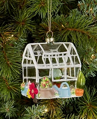 Holiday Lane Eclectic Charm Glass Greenhouse Ornament, Macy's Exclusive