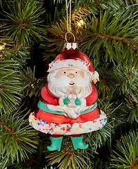 Holiday Lane Sugar Plum Sweet Santa Ornament, Macy's Exclusive