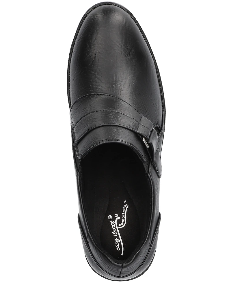 Easy Street Lavelle Women's Comfort Block-Heel Slip-On Shooties