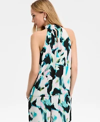 I.n.c. International Concepts Women's Printed Halter Top, Macy's Exclusive
