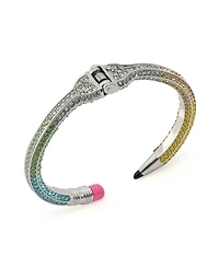 Betsey Johnson Faux Stone Straight Pave Pencil Cuff Bracelet
