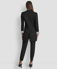 Dkny Women's Collarless Open-Front Topper Jacket